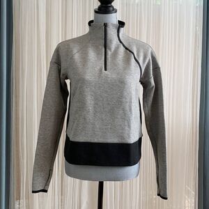CHAMPION C9 quarter zip pullover mock neck color block thumb holes